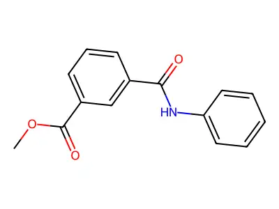 Methyl 3-(phenylcarbamoyl)benzoate structure