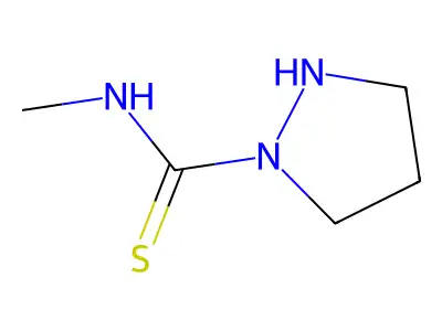 1-Pyrazolidinecarbothioamide, N-methyl- structure