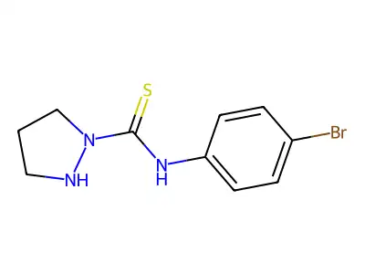 N-(4-Bromophenyl)-1-pyrazolidinecarbothioamide structure