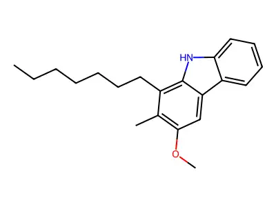 9H-Carbazole, 1-heptyl-3-methoxy-2-methyl- structure