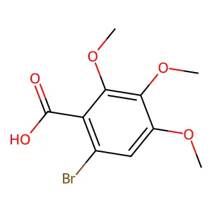 Benzoic acid, 6-bromo-2,3,4-trimethoxy- structure
