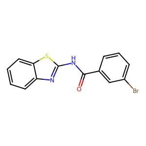 Benzamide, N-2-benzothiazolyl-3-bromo- structure