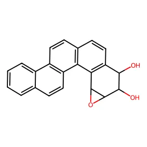 r-9,t-10-Dihydroxy-t-11,12-oxy-9,10,11,12-tetrahydrobenzo(c)chrysene structure