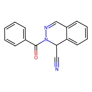 2-Benzoyl-1,2-dihydro-1-phthalazinecarbonitrile structure