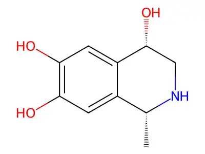 1-Methyl-1,2,3,4-tetrahydroisoquinoline-4,6,7-triol structure