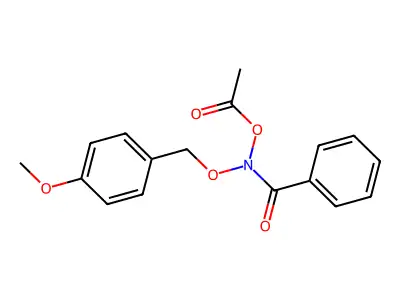 N-(Acetyloxy)-N-((4-methoxyphenyl)methoxy)benzamide structure