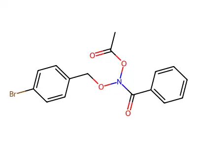 N-Acetoxy-N-((4-bromobenzyl)oxy)benzamide structure