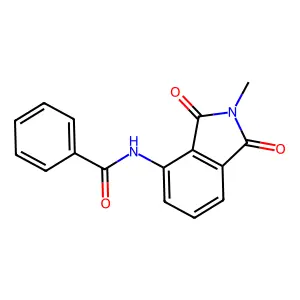 Benzamide, N-(2,3-dihydro-2-methyl-1,3-dioxo-1H-isoindol-4-yl)- structure