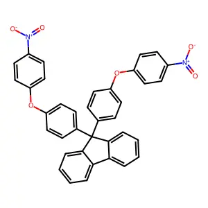 9,9-Bis[4-(4-nitrophenoxy)phenyl]fluorene structure