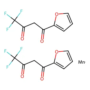 Manganese;bis(4,4,4-trifluoro-1-(furan-2-yl)butane-1,3-dione) structure