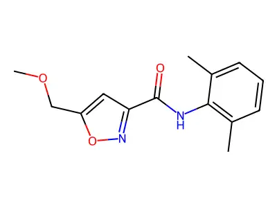 3-Isoxazolecarboxamide, N-(2,6-dimethylphenyl)-5-(methoxymethyl)- structure