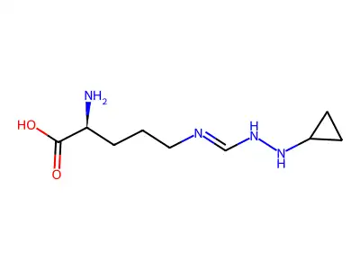omega-N-Cyclopropylarginine structure