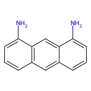 1,8-Anthracenediamine structure