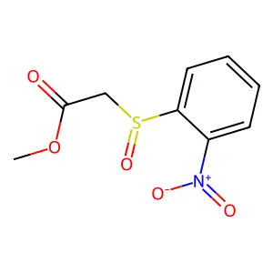 Acetic acid, ((2-nitrophenyl)sulfinyl)-, methyl ester structure