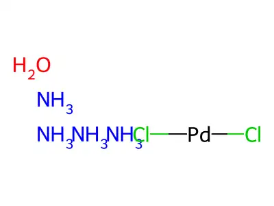 二氯四胺钯(II) structure