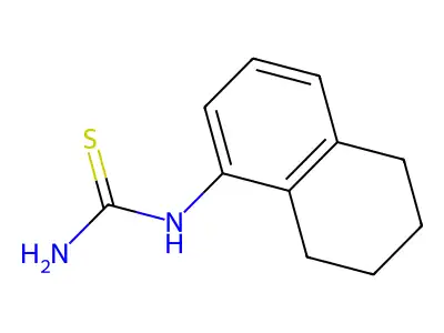 (5,6,7,8-Tetrahydronaphthalen-1-yl)thiourea structure