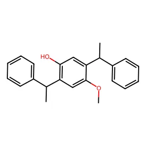 4-Methoxy-2,5-bis(1-phenylethyl)phenol structure