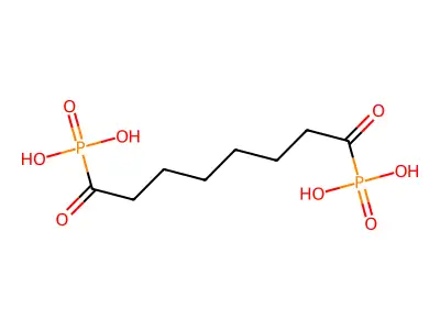 Suberoylbisphosphonic acid structure