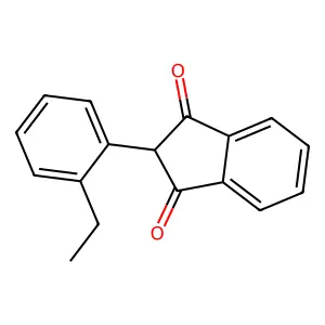 2-(2-ethylphenyl)-1H-indene-1,3(2H)-dione structure