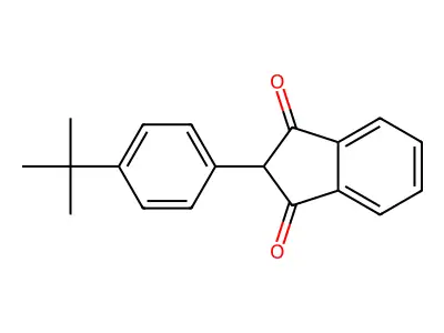 2-(4-(tert-Butyl)phenyl)-1H-indene-1,3(2H)-dione structure