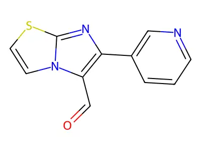 6-(Pyridin-3-yl)imidazo[2,1-b]thiazole-5-carbaldehyde structure