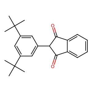 1,3-Indandione, 2-(3,5-di-tert-butylphenyl)- structure