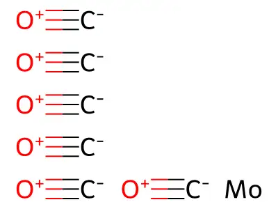 六羰基钼 structure