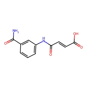 4-(3-氨甲酰基苯氨基)-4-氧代丁-2-烯酸 structure