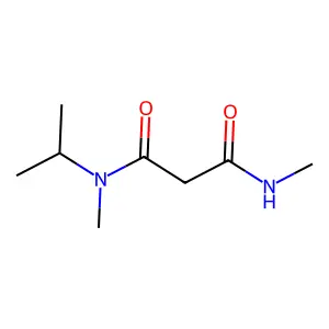 N,N'-二甲基异丙基丙二酰胺 structure
