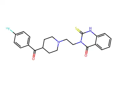 Altanserin F-18 structure