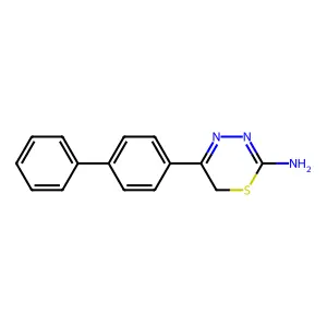 5-([1,1'-Biphenyl]-4-yl)-6H-1,3,4-thiadiazin-2-amine structure
