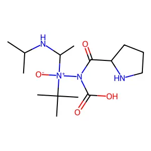 叔丁基羧基-脯氨酰-N-异丙基氮杂丙氨酰胺 structure