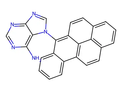 7-(Benzo(a)pyren-6-yl)adenine structure