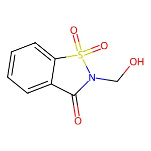2-(Hydroxymethyl)-1,2-benzisothiazol-3(2H)-one 1,1-dioxide structure