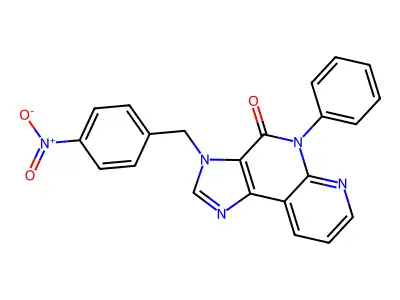 4H-Imidazo(4,5-c)(1,8)naphthyridin-4-one, 3,5-dihydro-3-(2-hydroxypropyl)-5-phenyl-, hydrate structure