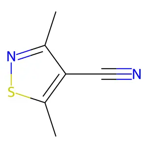 4-Isothiazolecarbonitrile, 3,5-dimethyl- structure