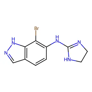7-Bromo-N-(2-imidazolidinylidene)-1H-indazol-6-amine structure