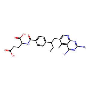 10-Ethyl-5-methyl-5,10-dideazaaminopterin structure