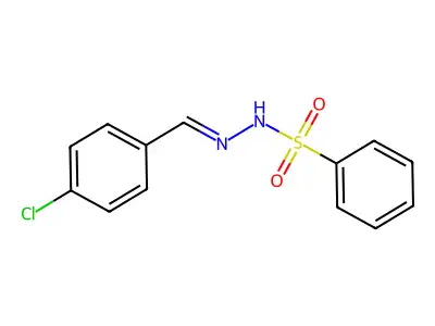 N'-[(4-Chlorophenyl)methylidene]benzenesulfonohydrazide structure