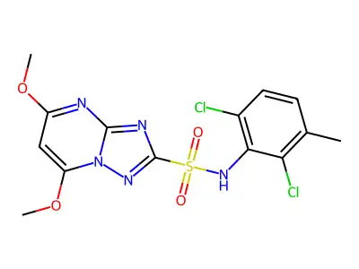 唑草胺 structure