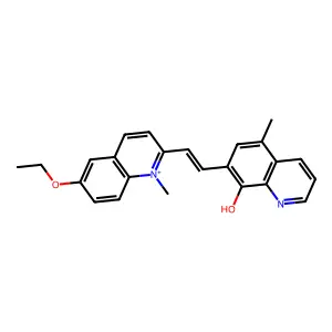 7-(2-(6-Ethoxy-1-methyl-15-quinolin-2-yl)vinyl)-5-methyl-8-quinolinol structure