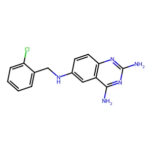 N6-(2-氯苄基)喹唑啉-2,4,6-三胺 structure