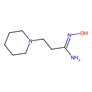 N'-hydroxy-3-(piperidin-1-yl)propanimidamide structure