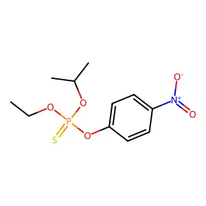 O-Ethyl O-(4-nitrophenyl) O-propan-2-yl phosphorothioate structure