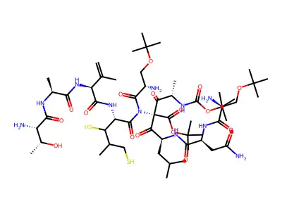Salmon calcitonin (1-10), t-butylated structure