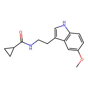 N-[2-(5-甲氧基-1H-吲哚-3-基)乙基]环丙烷甲酰胺 structure