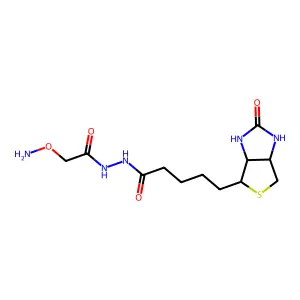 O-(生物素基卡巴酰甲基)羟胺 structure