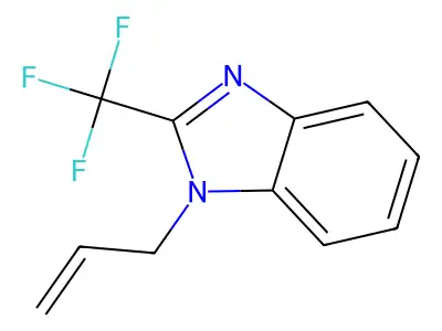 1-Allyl-2-(trifluoromethyl)benzimidazole structure