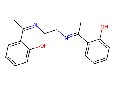 N,N'-Bis(2-hydroxy-alpha-methylbenzylidene)ethylenediamine structure