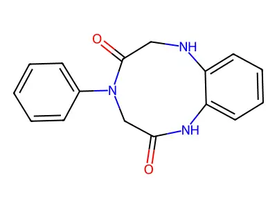1H-1,4,7-Benzotriazonine-2,5-dione, 3,4,6,7-tetrahydro-4-phenyl- structure